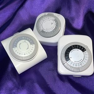 📌 3 Timers for Electrical Outlets ,24 Hour Indoor Plug-in Mechanical Timer